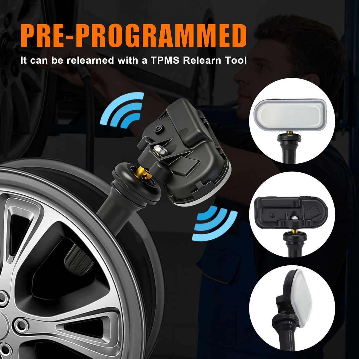68249197AA TPMS Sensor 433MHz Tire Pressure Monitoring System