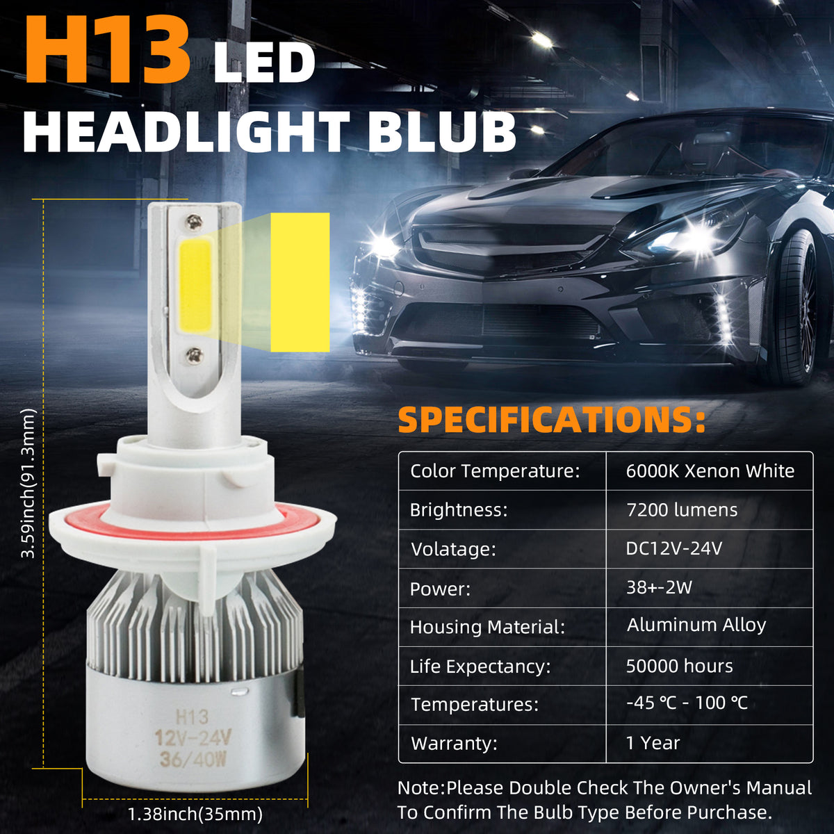 AUTO ELECTRIC Cool White 6000K Xenon Automotive Bulb