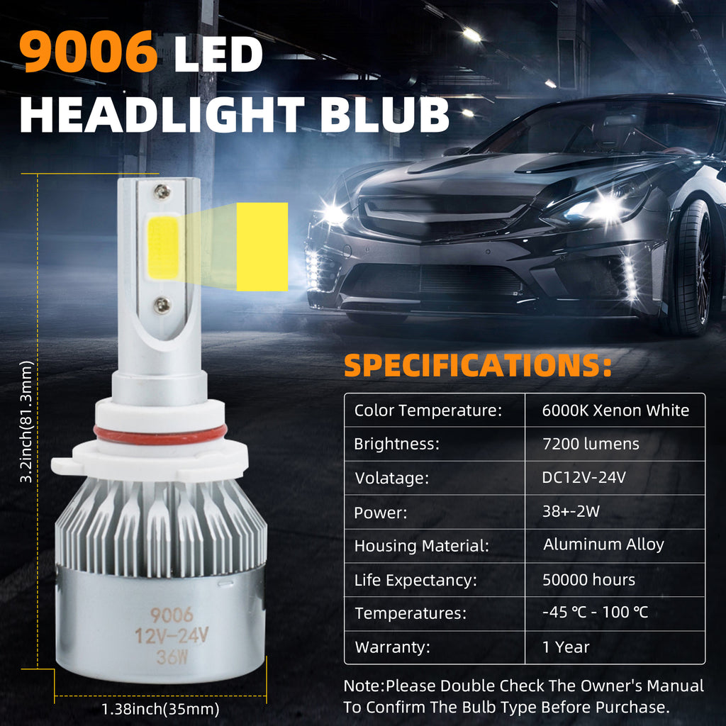Auto Electric White LED 6000k Automotive Bulb