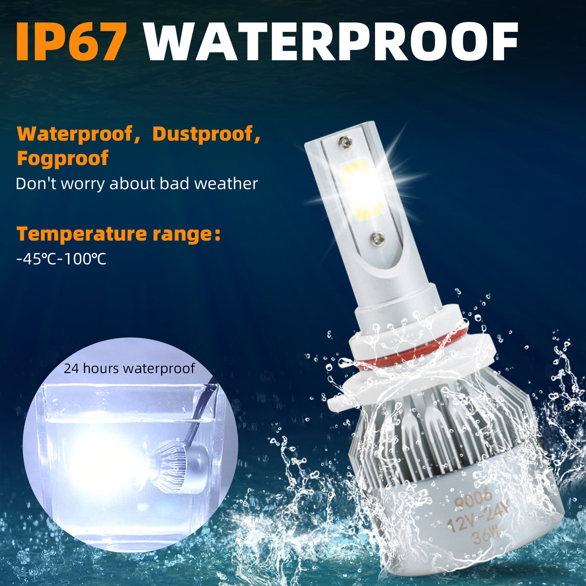 Auto Electric White LED 6000k Automotive Bulb