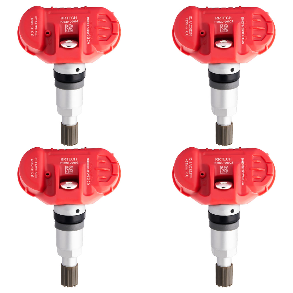 4pcs Tire Pressure Monitoring Sensors 433MHz TPMS System Fit Enclave Encore GX Lacrosse Regal CT6 XT4 XT5 XT6 Acadia Silverado Sierra Blazer Trailblazer Volt Cruze Impala Malibu Traverse Camaro