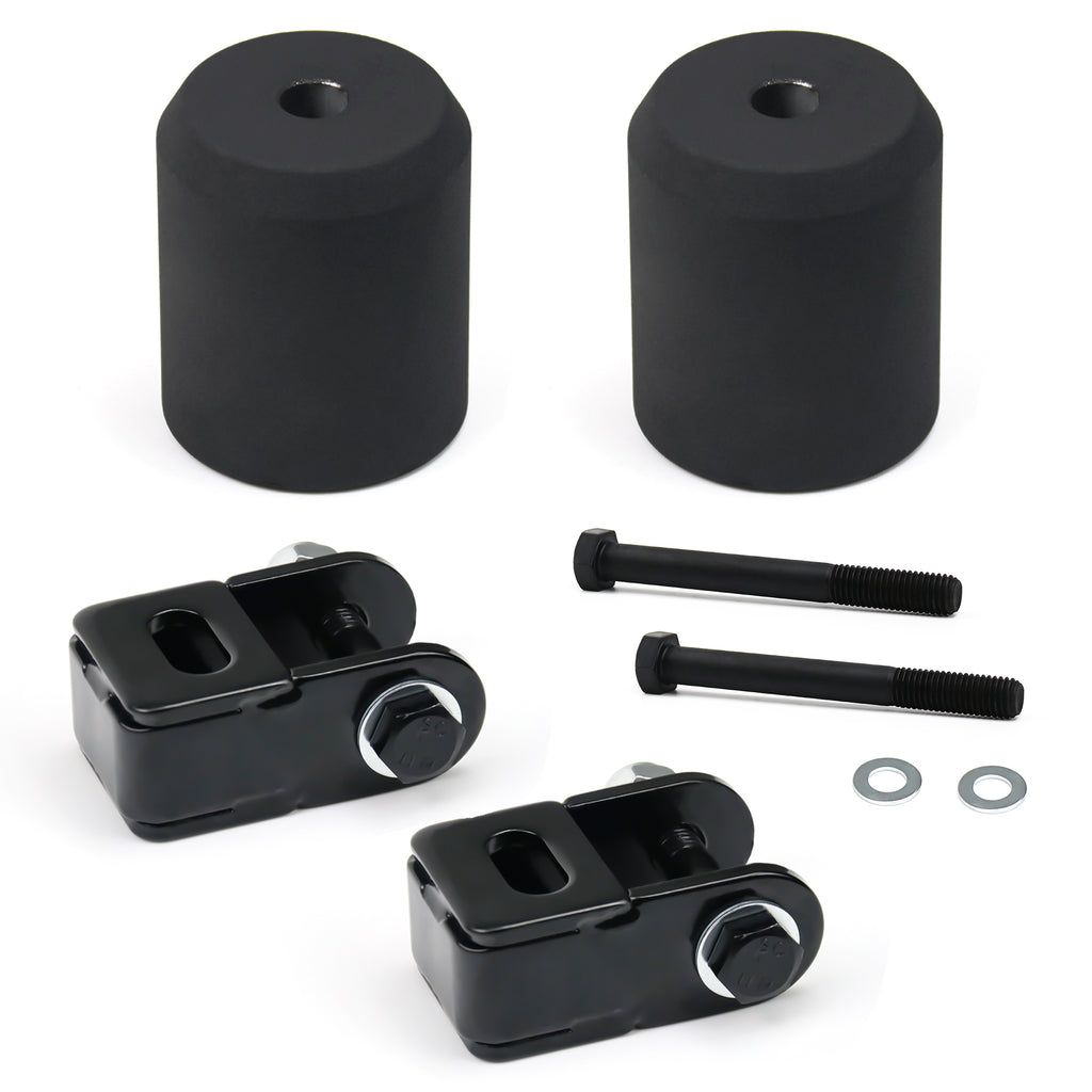 New 3" Front Leveling Lift Kit Compatible With 05-24 Ford F-250 F-350 Super Duty 4WD, 3 Inch Forged Aluminum Strut Spacer Suspension Lifting w/Shock Extender Brackets Bolts Hardware 2pcs Pair
