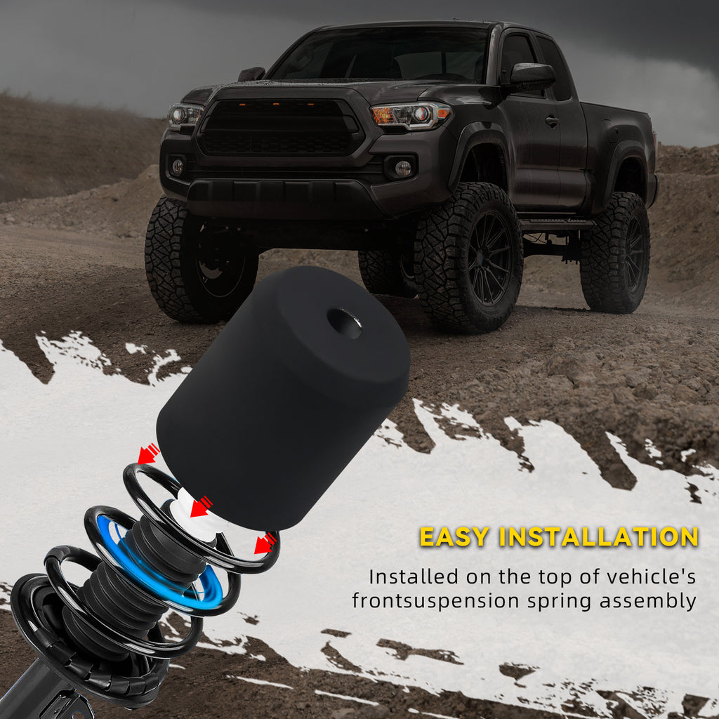 New 3" Front Leveling Lift Kit Compatible With 05-24 Ford F-250 F-350 Super Duty 4WD, 3 Inch Forged Aluminum Strut Spacer Suspension Lifting w/Shock Extender Brackets Bolts Hardware 2pcs Pair