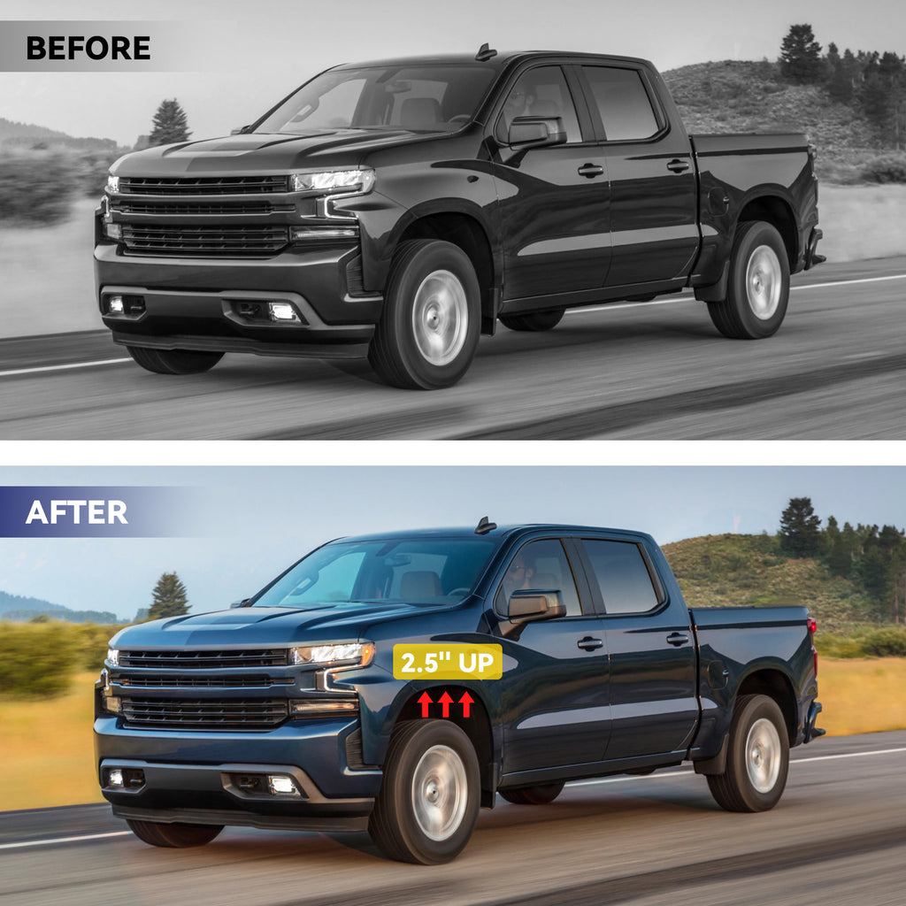 New 2.5" Front Leveling Lift Kit Compatible With 04-24 Ford F150 03-17 Expedition 06-14 Mark LT, 2.5 Inch Forged Aluminum Strut Spacer Suspension Lifting w/Bolts Installation Hardware 2pcs Pair