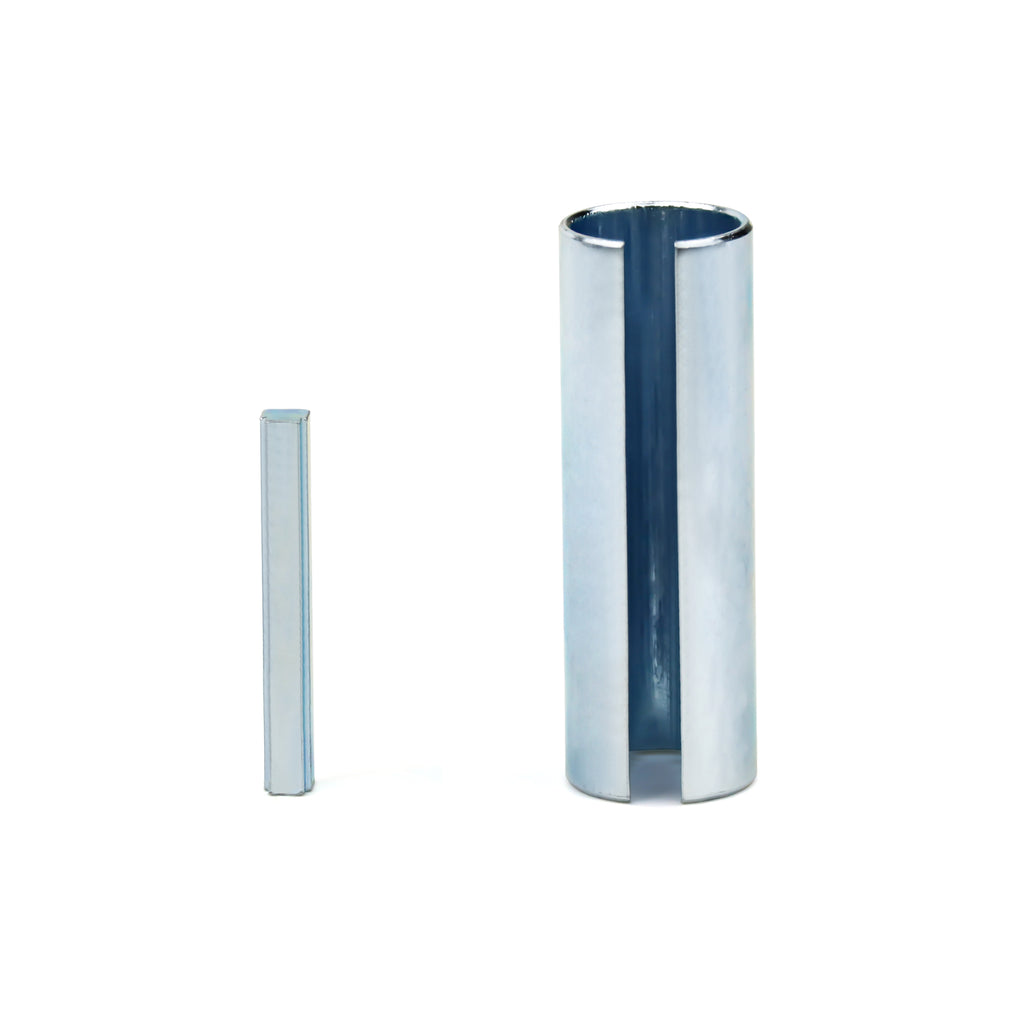 7/8" to 1" Inch 3" Long Crankshaft Sleeve Adapter 1/4" Keyway Slot