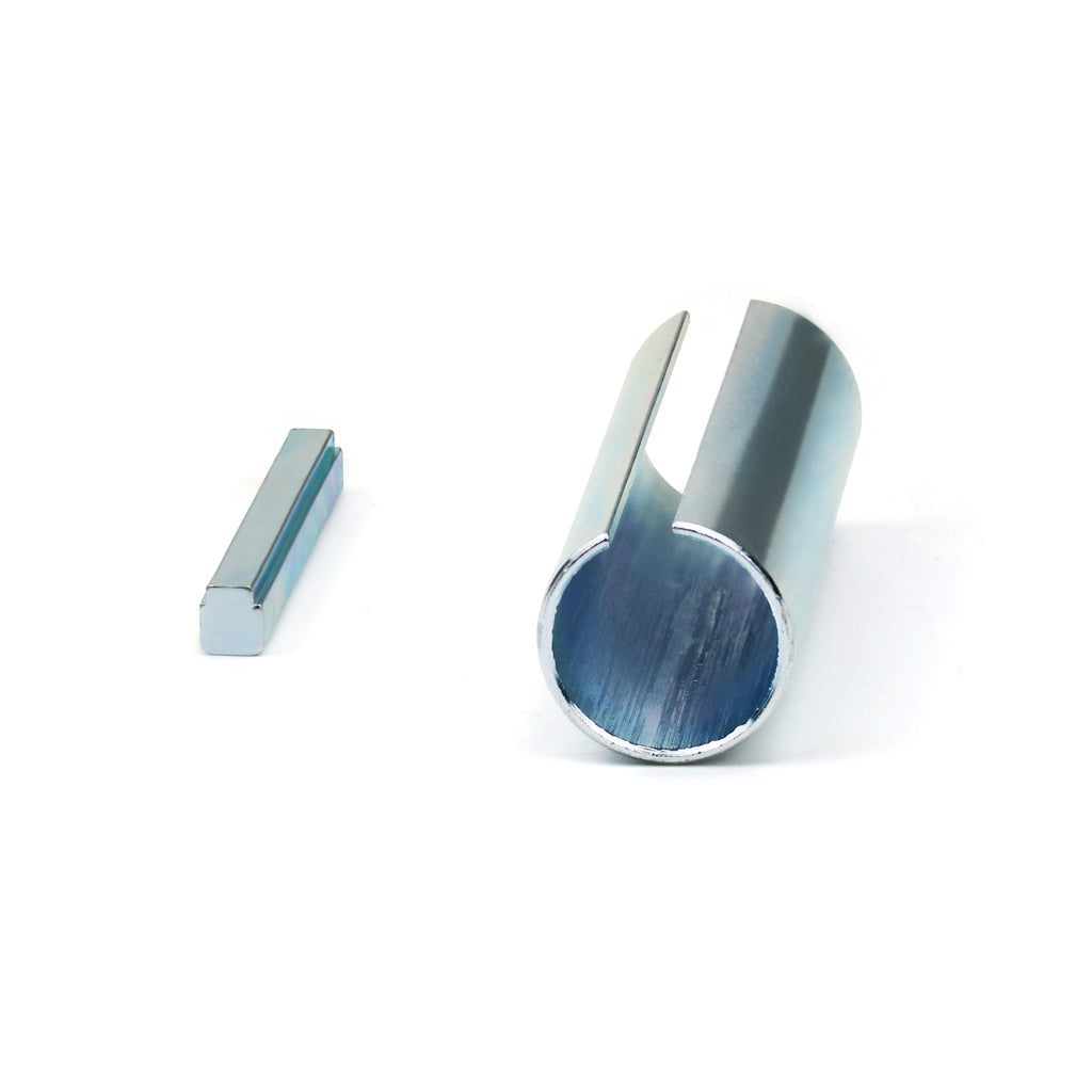 7/8" to 1" Inch 3" Long Crankshaft Sleeve Adapter 1/4" Keyway Slot
