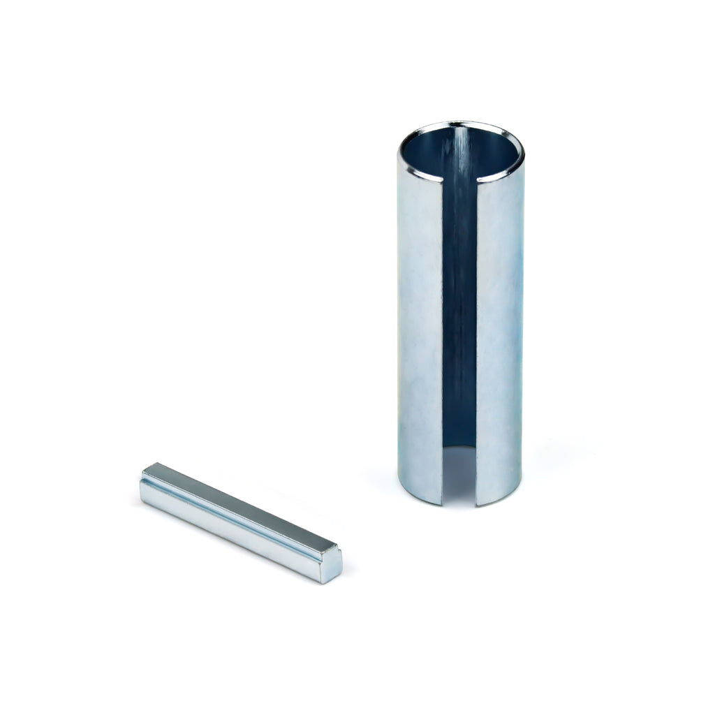 7/8" to 1" Inch 3" Long Crankshaft Sleeve Adapter 1/4" Keyway Slot