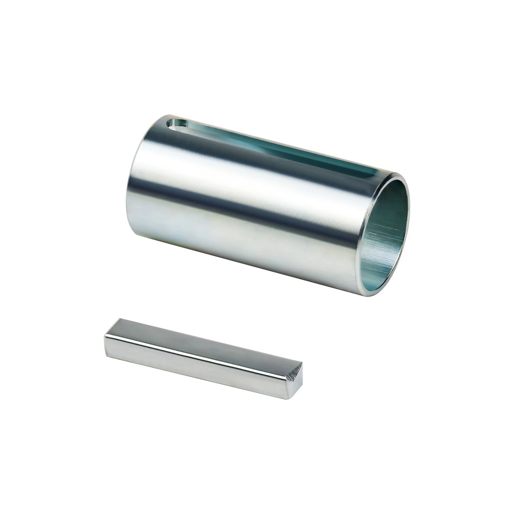 1" to 1-1/8" (9/8") Inch 2.3" Long Crankshaft Sleeve Adapter 1/4" Keyway Slot