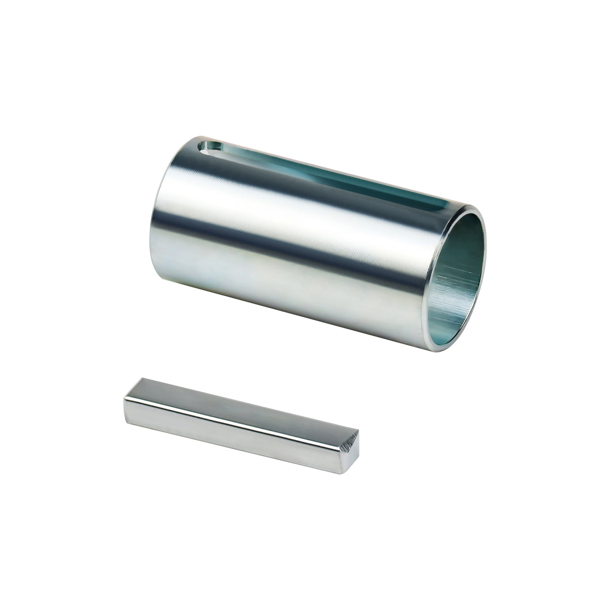 1" to 1-1/8" (9/8") Inch 2.3" Long Crankshaft Sleeve Adapter 1/4" Keyway Slot