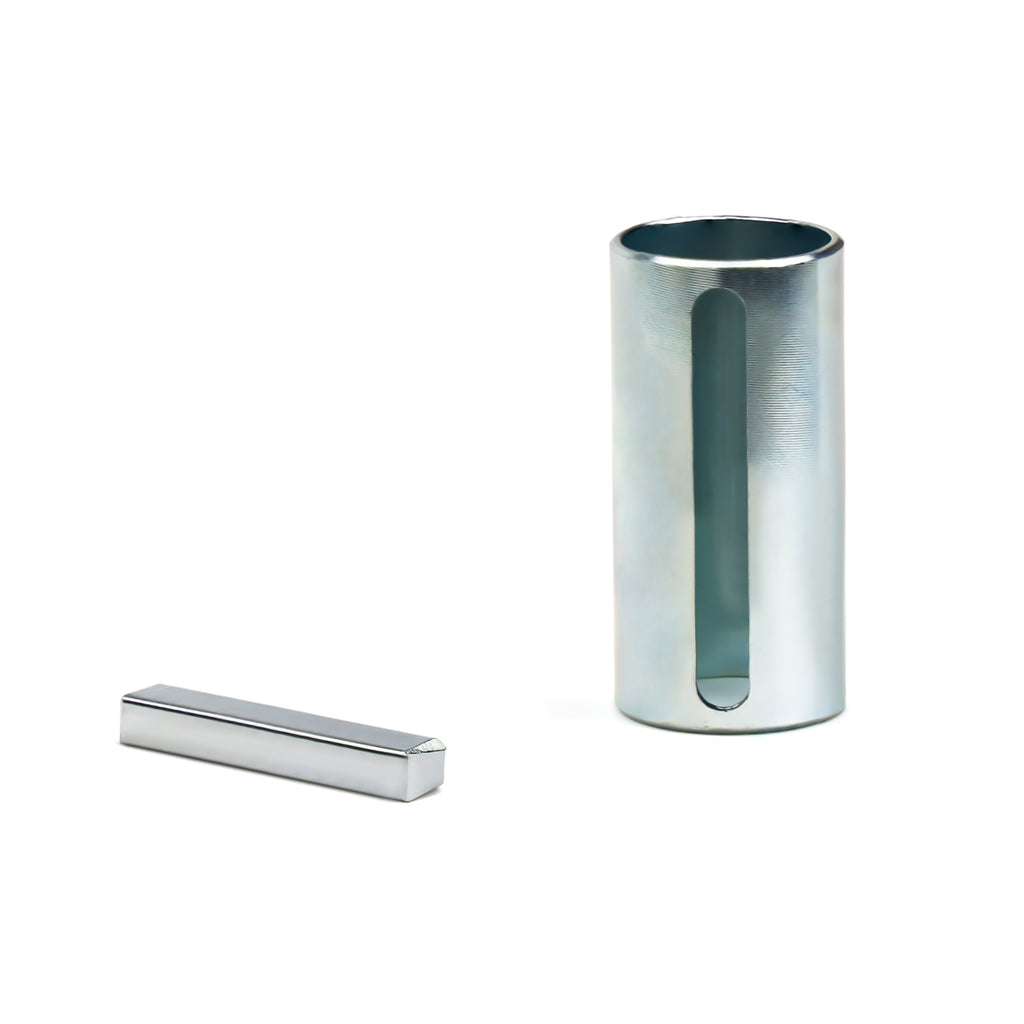 1" to 1-1/8" (9/8") Inch 2.3" Long Crankshaft Sleeve Adapter 1/4" Keyway Slot