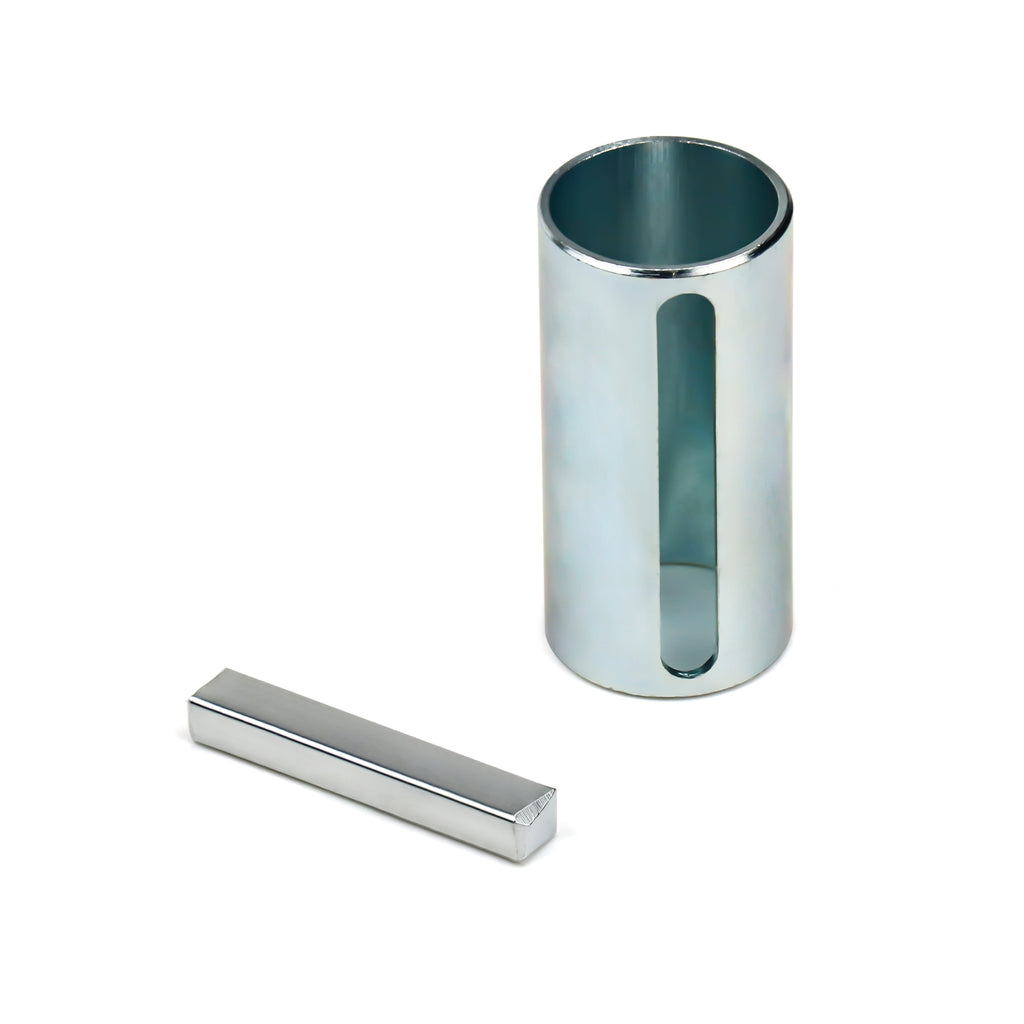 1" to 1-1/8" (9/8") Inch 2.3" Long Crankshaft Sleeve Adapter 1/4" Keyway Slot