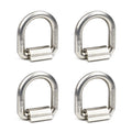1/2" Heavy Duty Forged Steel Weld-On D-Rings with Brackets/Clips