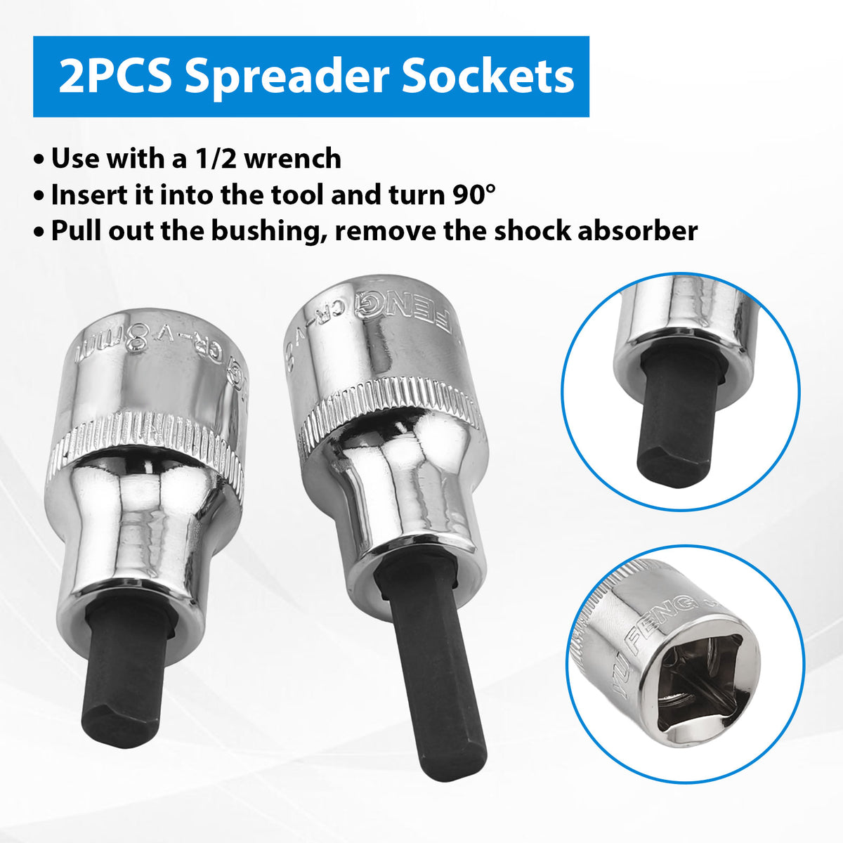 2PC Universal Strut Spreader Tool Kit For Suspension Repair