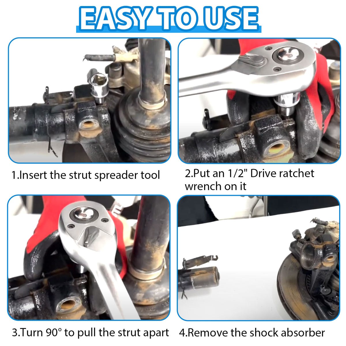 2PC Universal Strut Spreader Tool Kit For Suspension Repair
