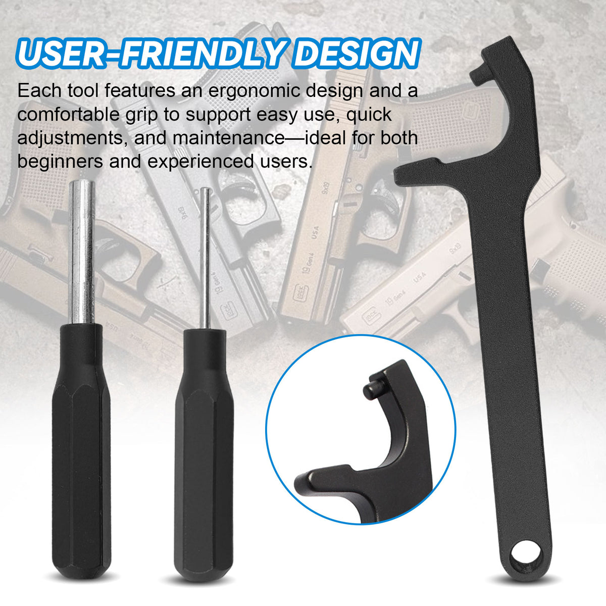 Multi-Function Disassembly Tool Kit for Sight Magazine Pin Removal