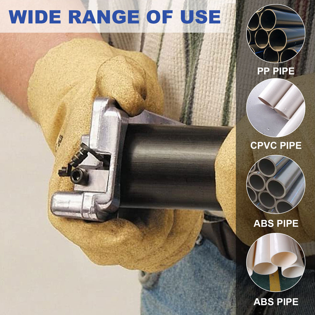 PVC Pipe Deburring Reamer Tool for 1-1/4" to 4" Plastic Pipe