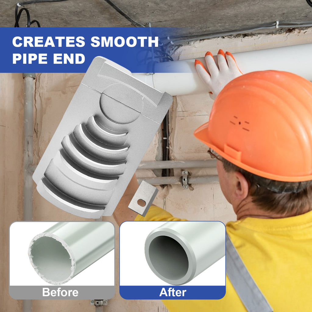 PVC Pipe Deburring Reamer Tool for 1-1/4" to 4" Plastic Pipe