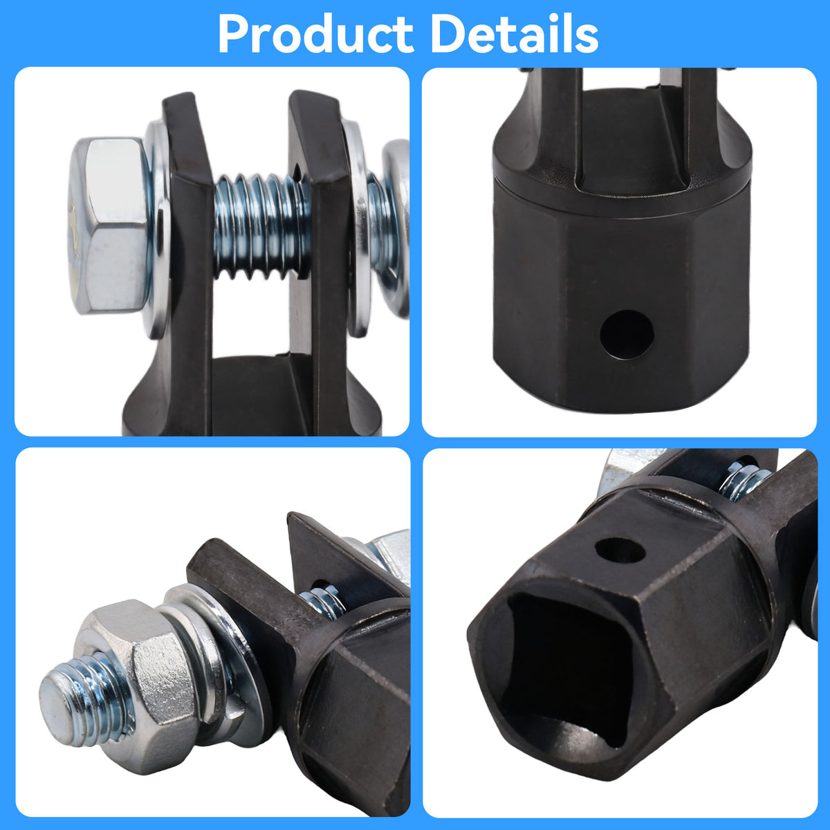 1/2" Scissor Jack Drill Adapter Heavy Duty Steel