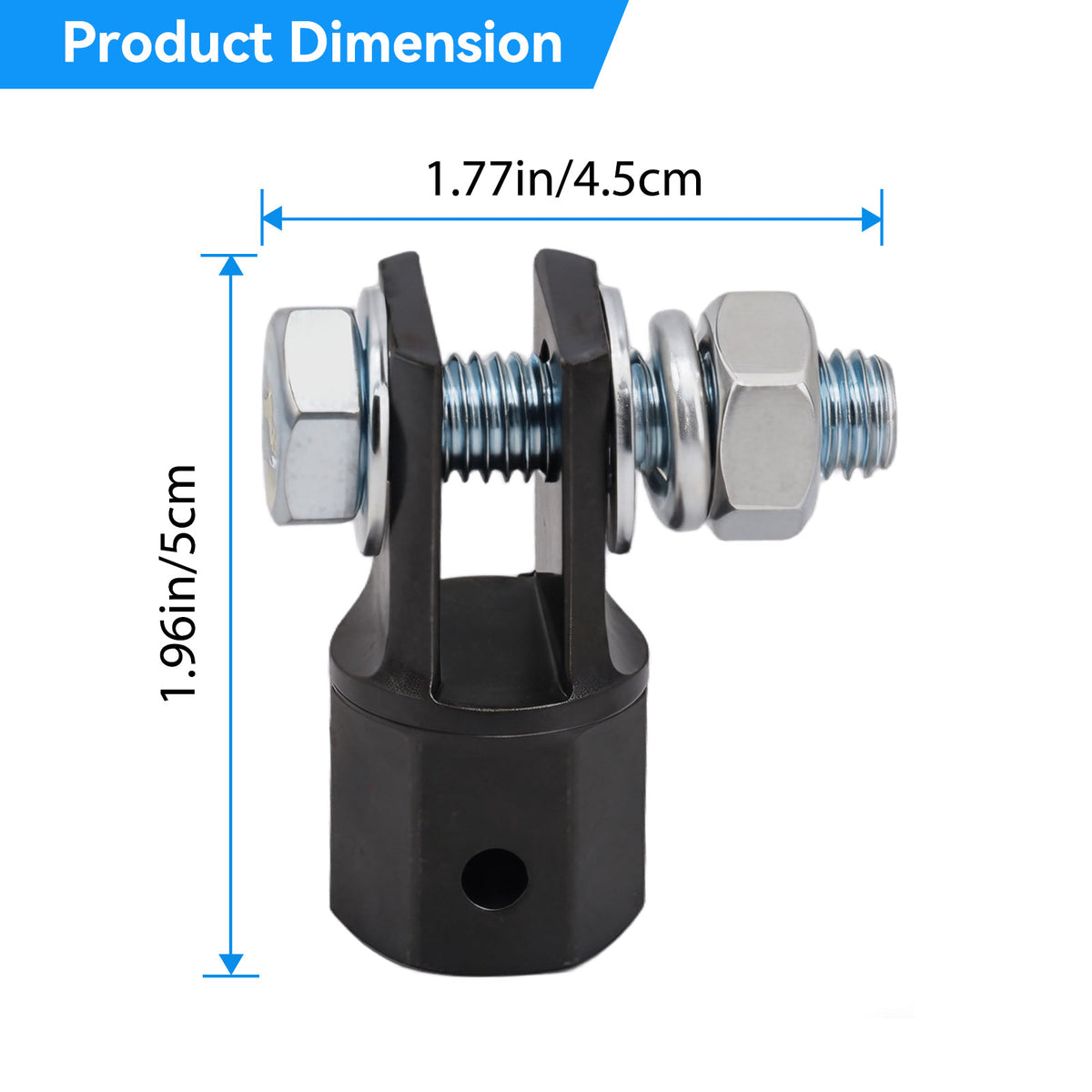 1/2" Scissor Jack Drill Adapter Heavy Duty Steel