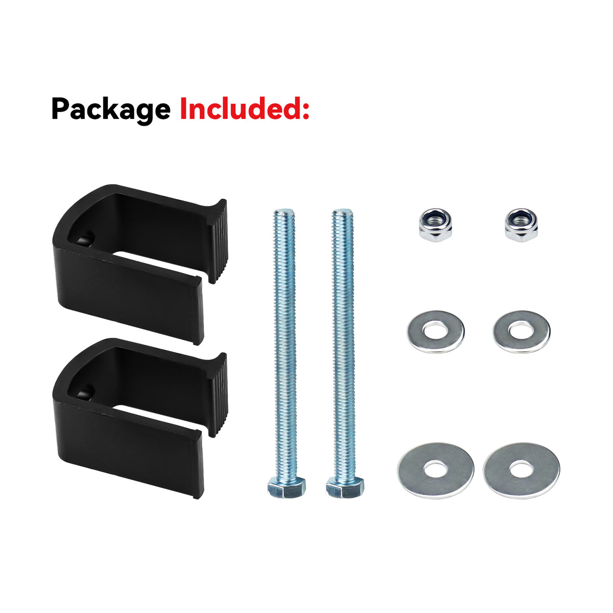 New Pack of 2 Heavy Duty Aluminum Alloy Truck Bed Tool Box Clamps