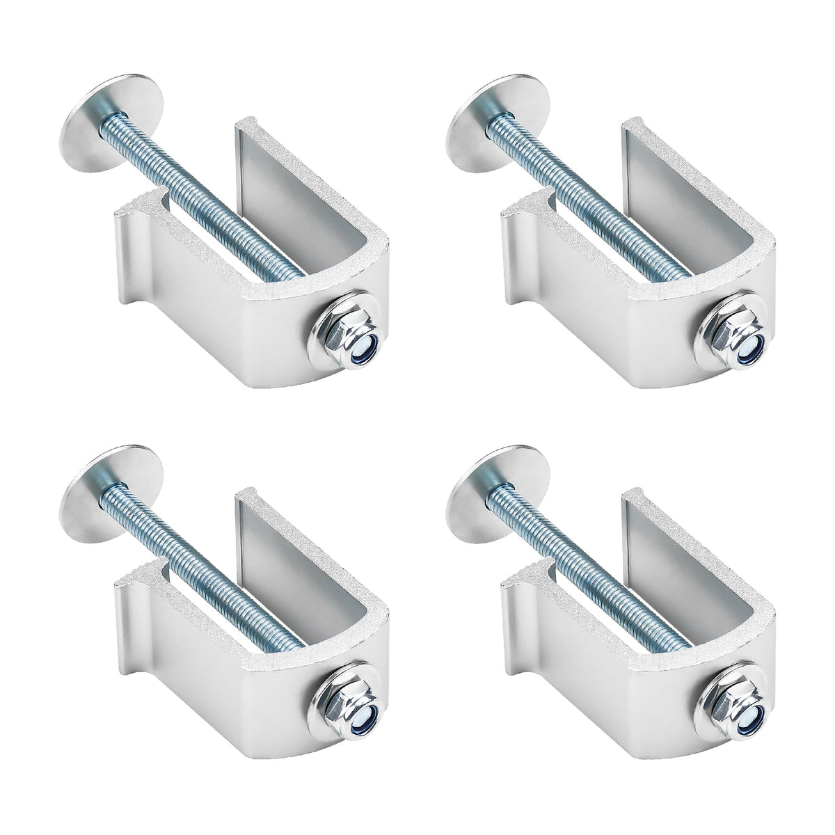 New Pack of 4 Heavy Duty Aluminum Alloy Truck Bed Tool Box Clamps