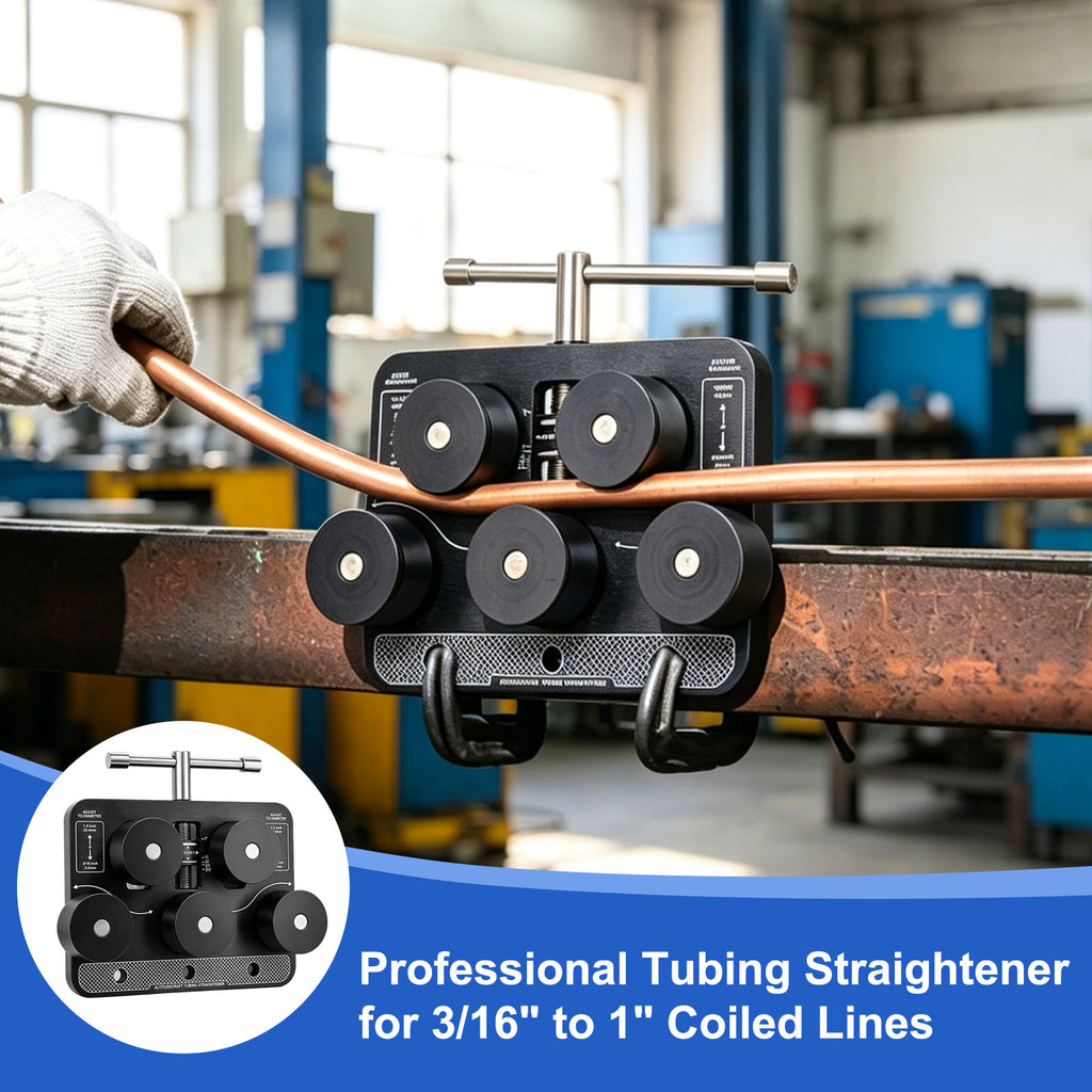 Professional Tubing Straightener for 3/16" to 1" Coiled Lines